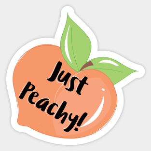 Just peachy Sticker